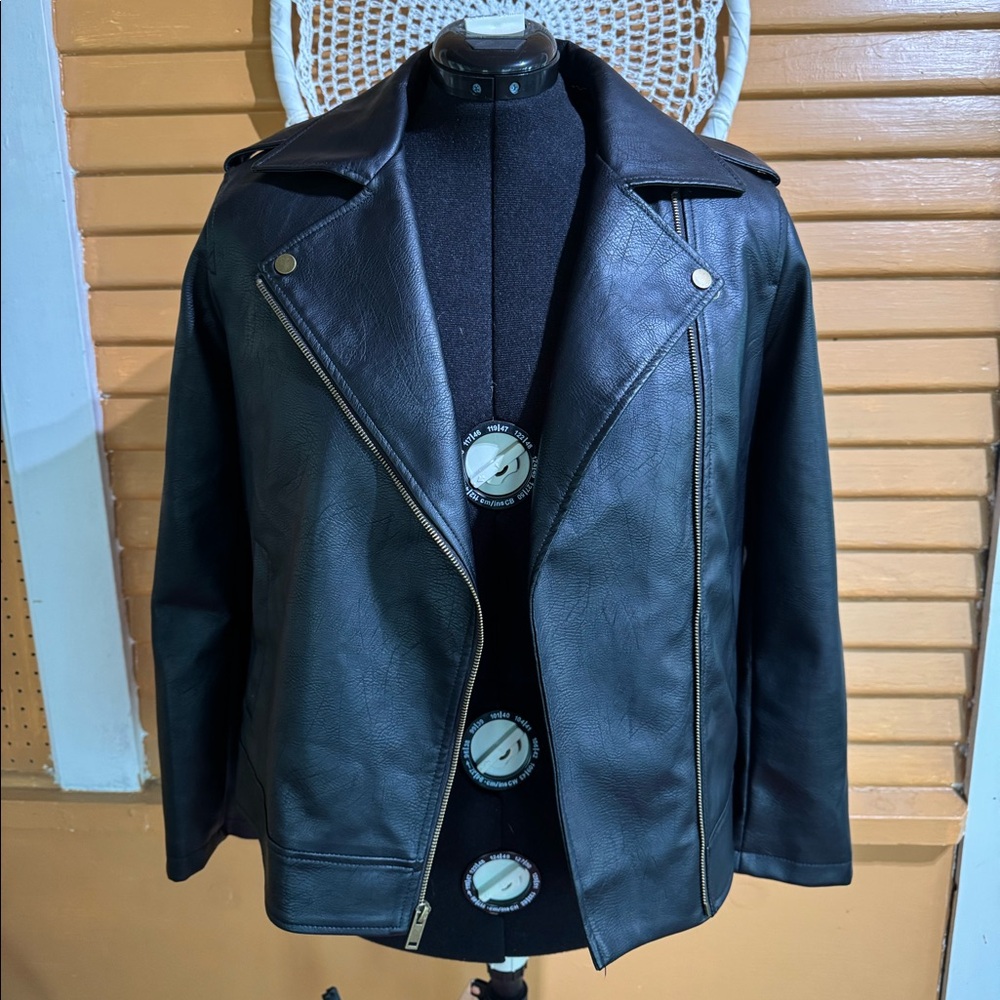 Faux Leather Jacket